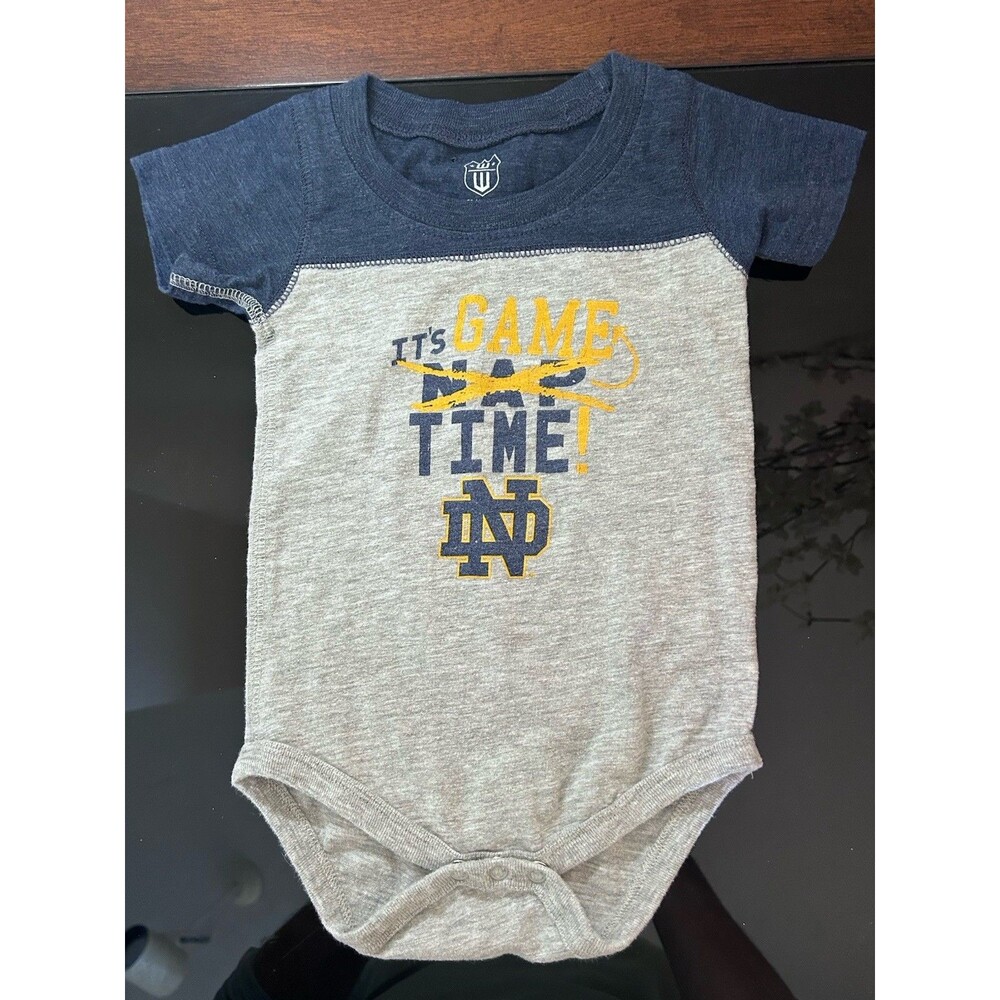 Wes & Willy It’s Gametime (Not Nap Time) Dame Baby Infant One Piece 6 Months